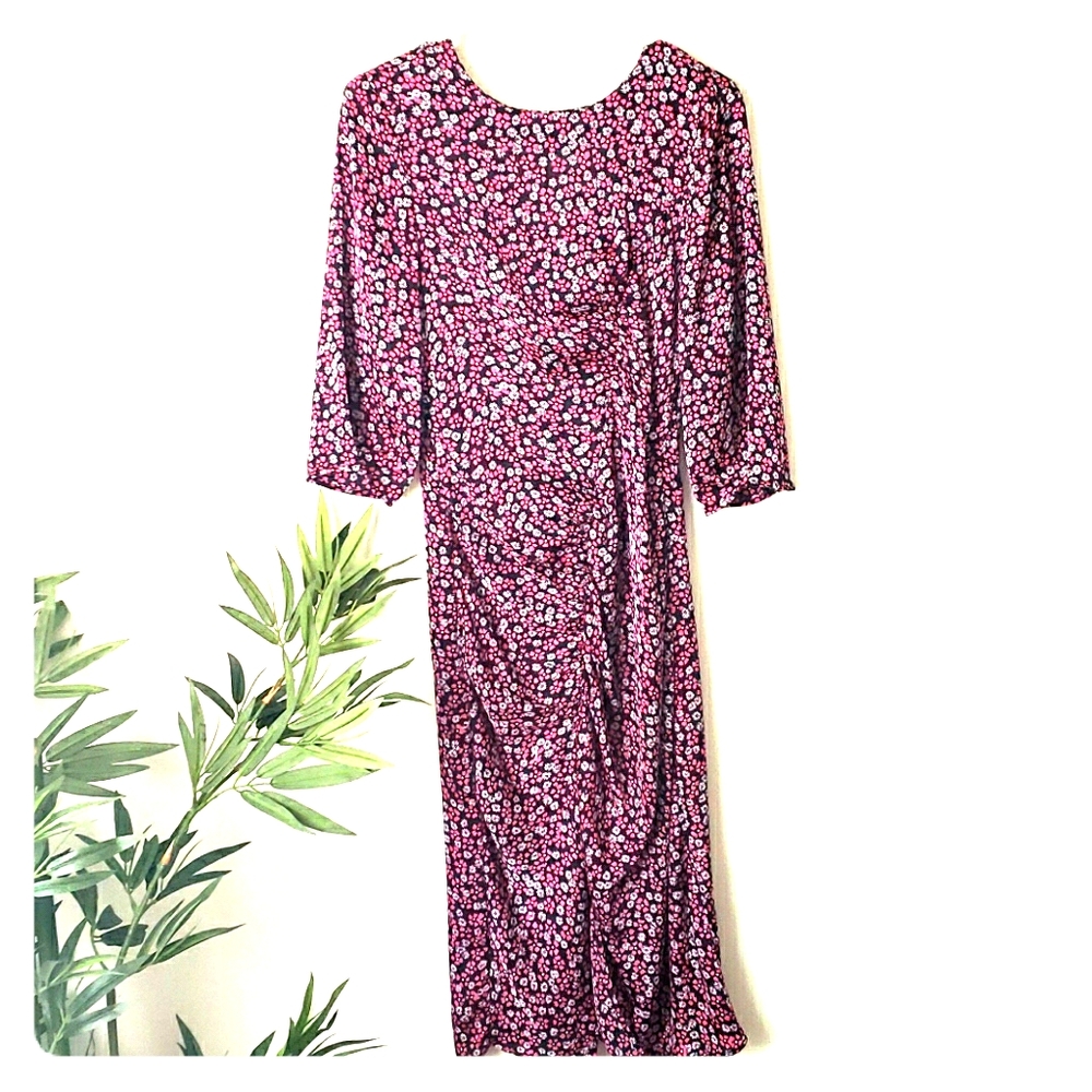 Pink Zara floral dress